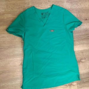 Figs surgical green top XXS